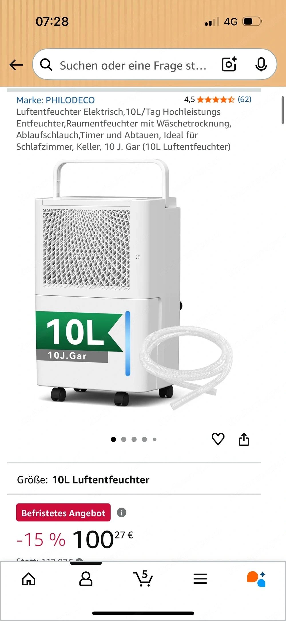 Luftentfeuchter profi Neu original verschlossene verpackung wegen doppelbestellung