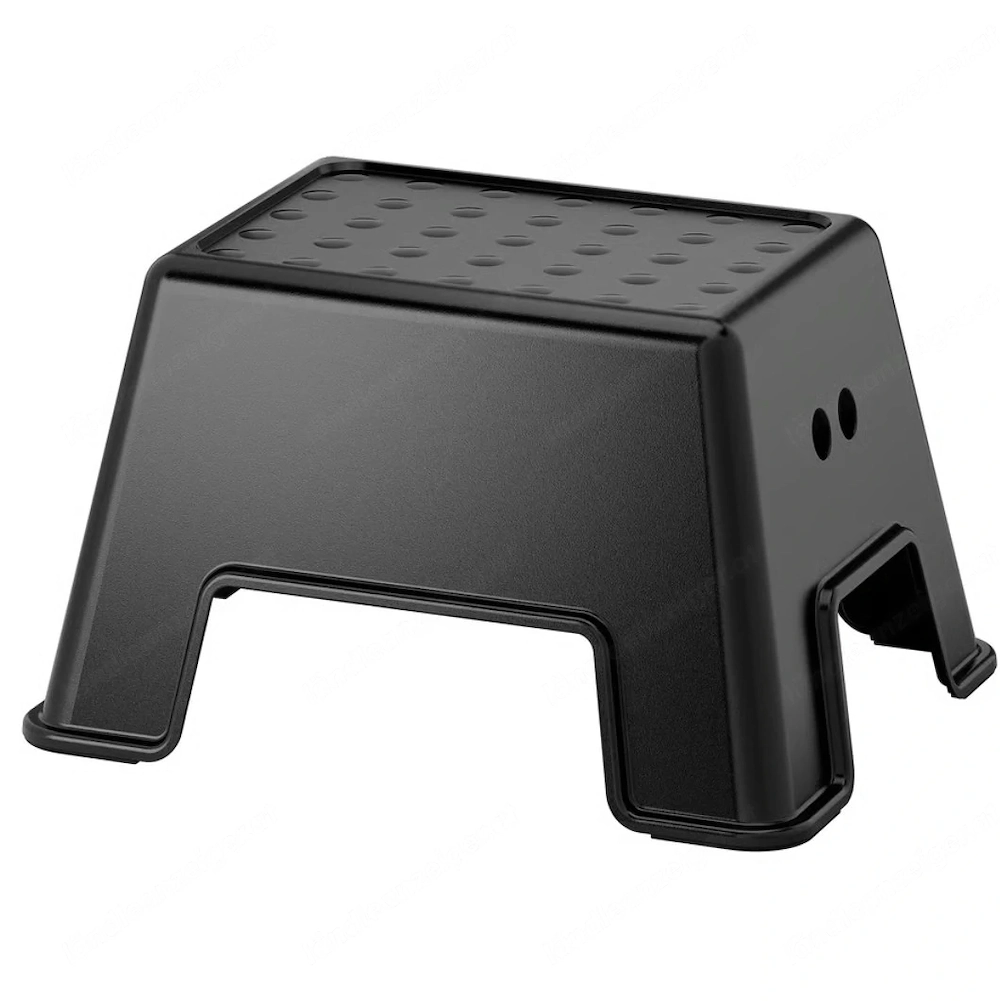 IKEA BOLMEN Badezimmerhocker, schwarz