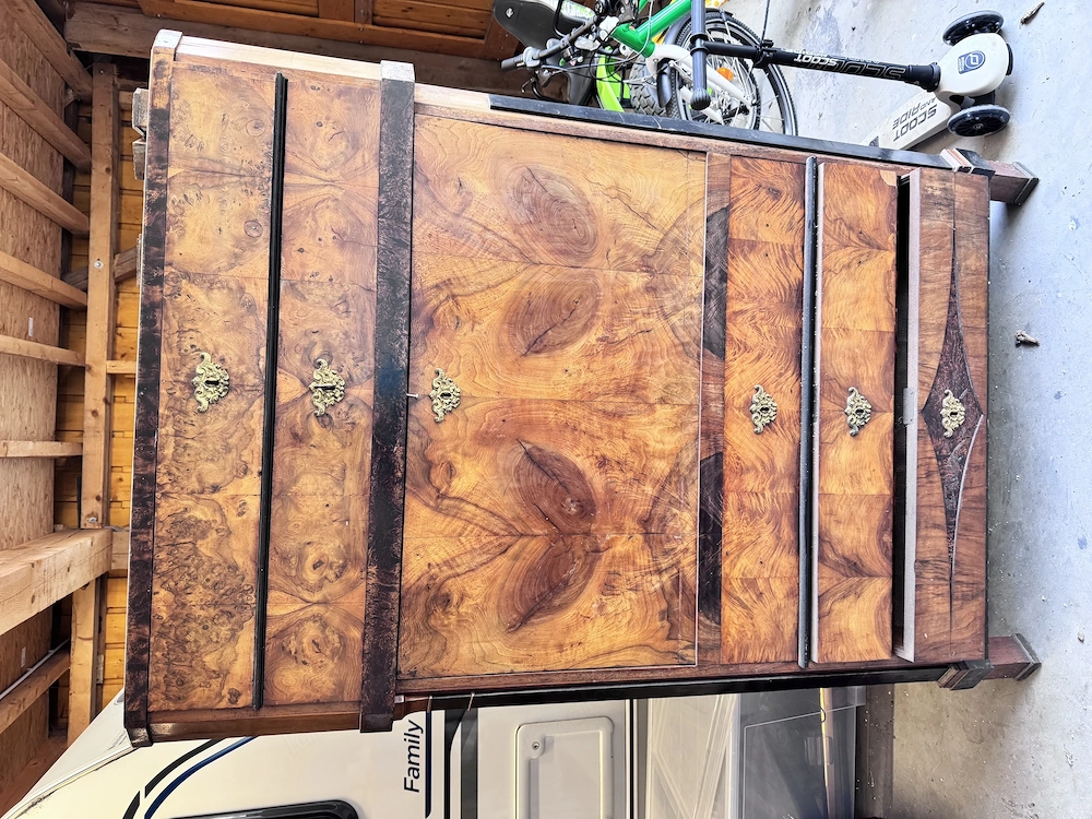 Alte Schreibtisch Sekretär   Kommode 