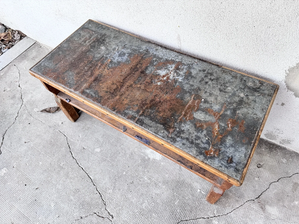 Alte Kaminbank Massivholz