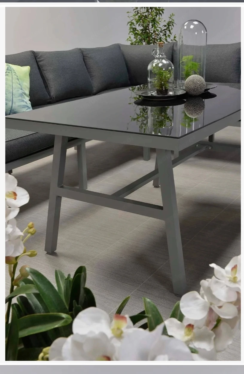 Glastisch für Garten 