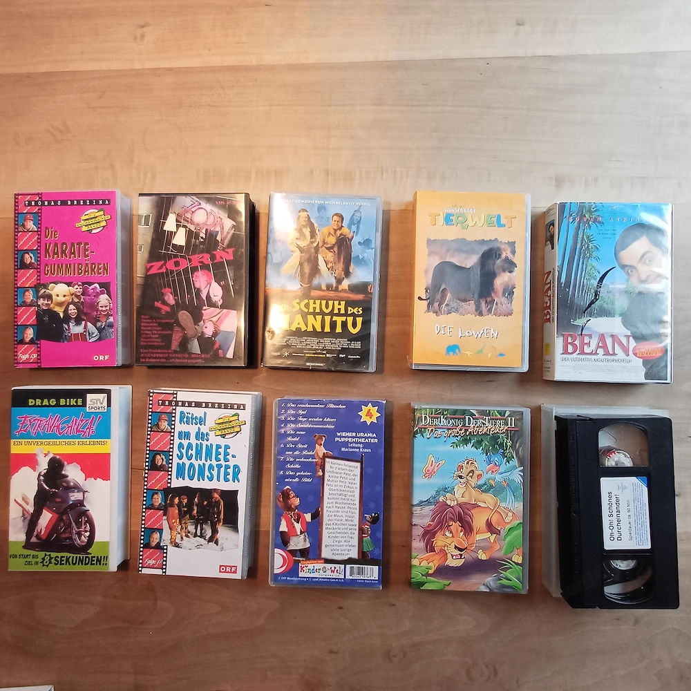 Videokassetten Filme