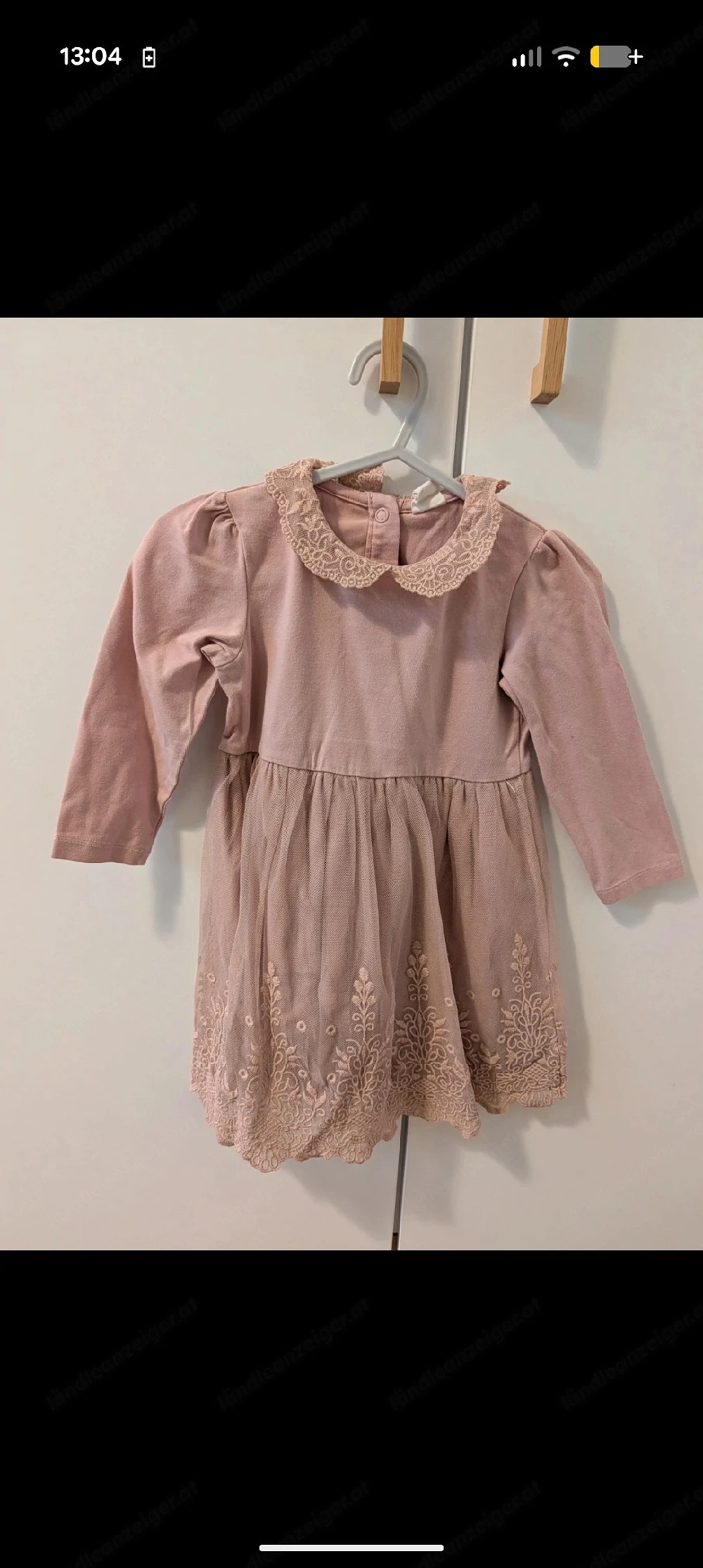 tolles Kleid mit Spitzenrock Gr 80