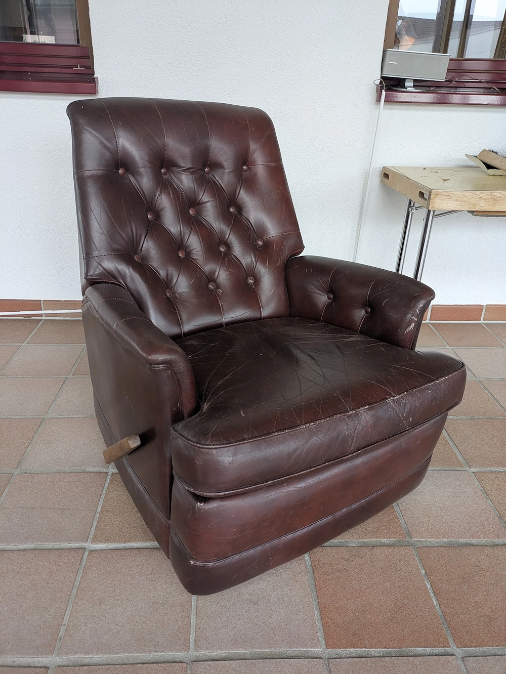 Ledersessel zum relaxen