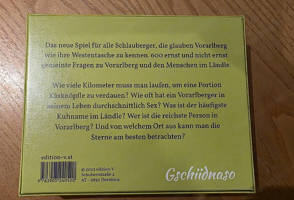 Gschiidnaso, das Ländle-Quiz
