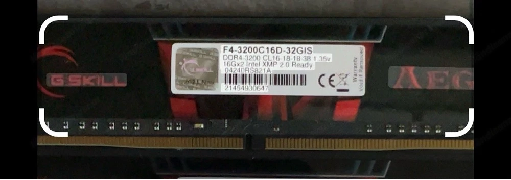 32 gb ddr4 ram. 2x 16 gb