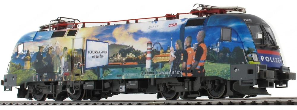 RailAd ÖBB 1116 157-9 Taurus "POLIZEI" Limited Edition! (H0, DC, DSS) - NEU
