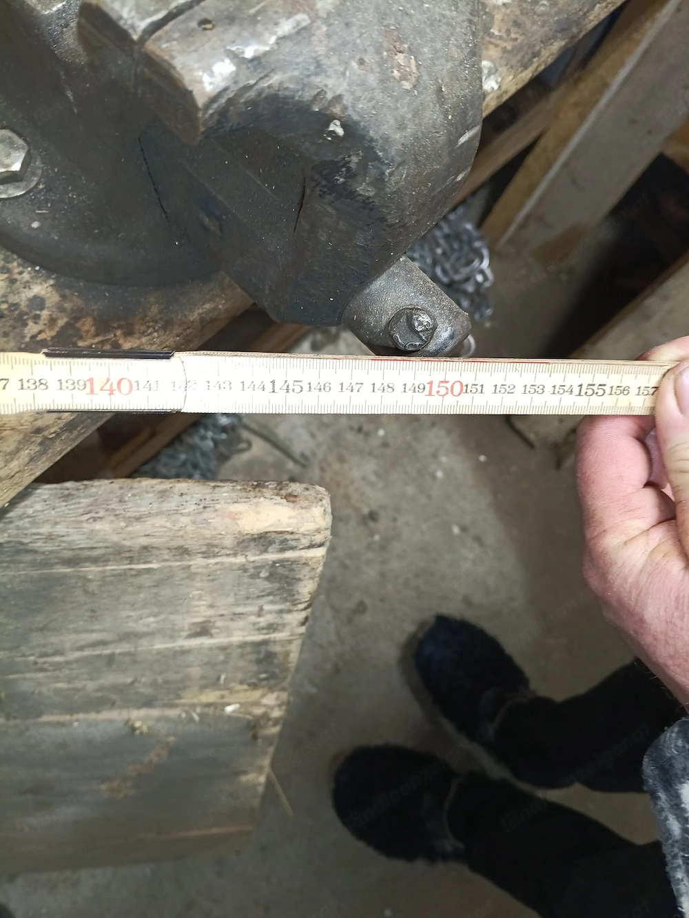 Transportbrücke auf Acker Schiene 