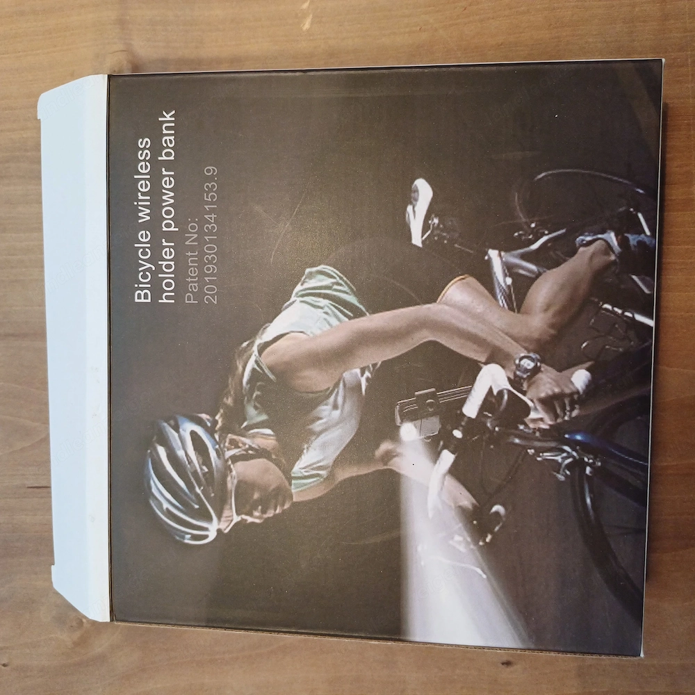 Fahrrad-Handyhalter mit integrierter Powerbank und kabellosem Laden