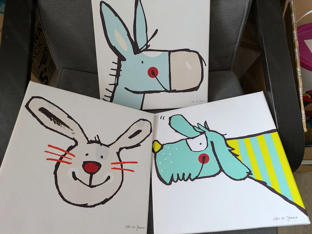 Kinderzimmer Leinwand 3teilig