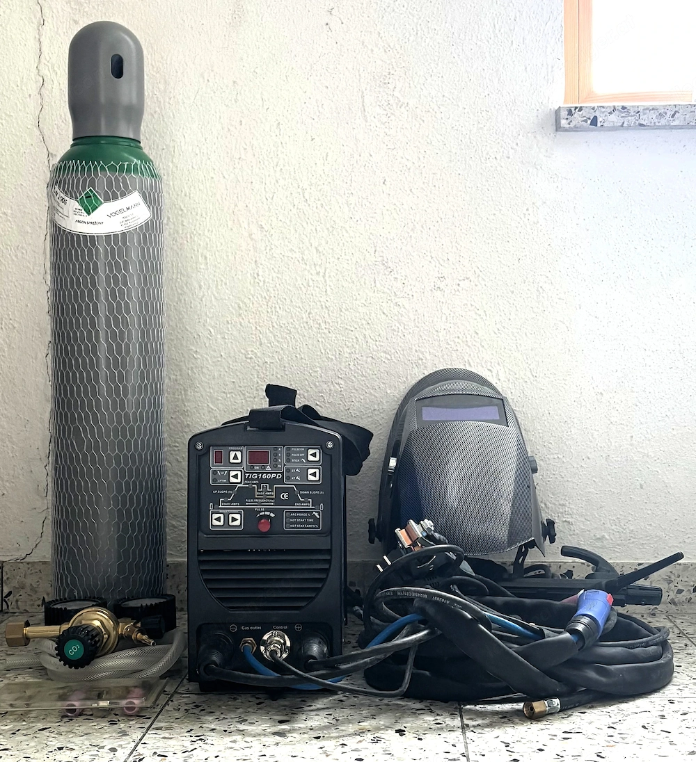 NTF IPOTOOLS 160PD   Inverter TIG WIG Schweißgerät DC + 10l Argonflasche (beides neu und unbenützt)