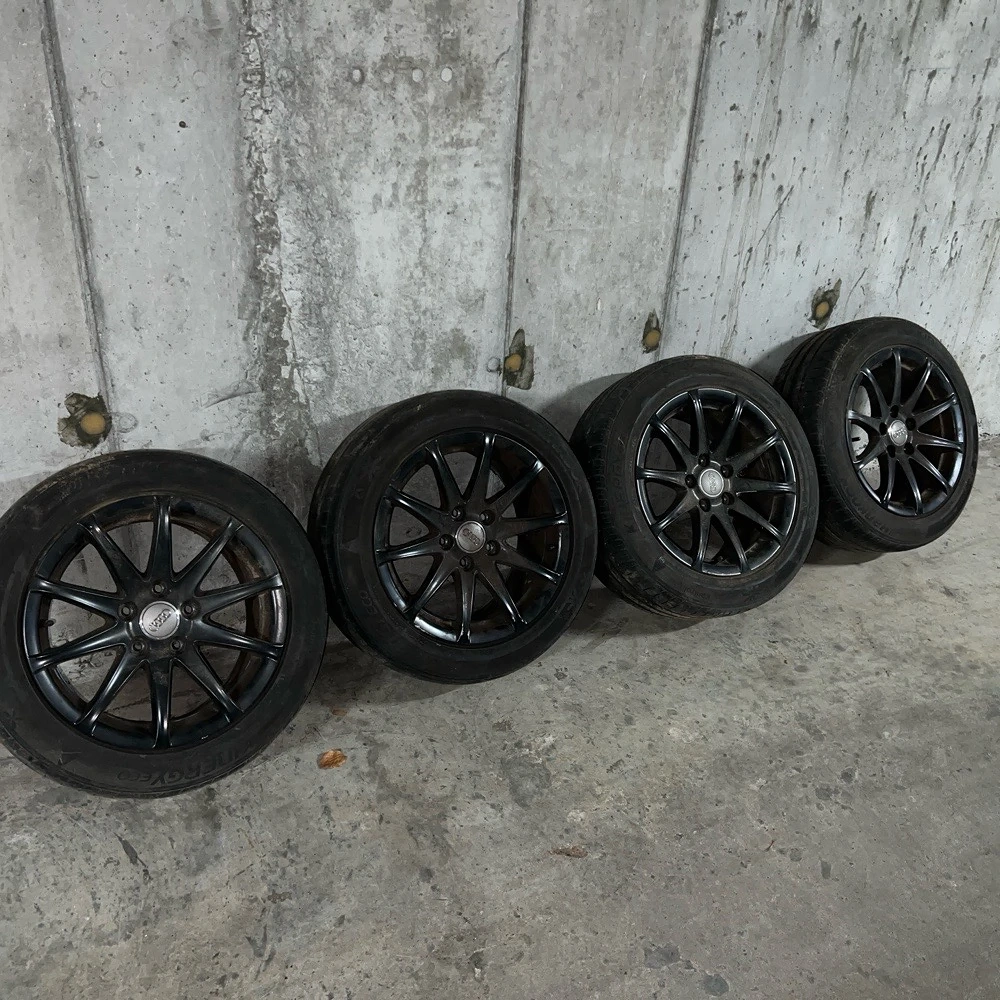 4x original audi alufelgen mit sommerreifen 205 55 16 91H