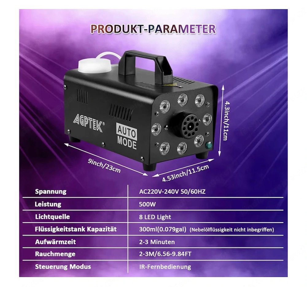 Nebelmaschine + Nebel Flüssigkeit 