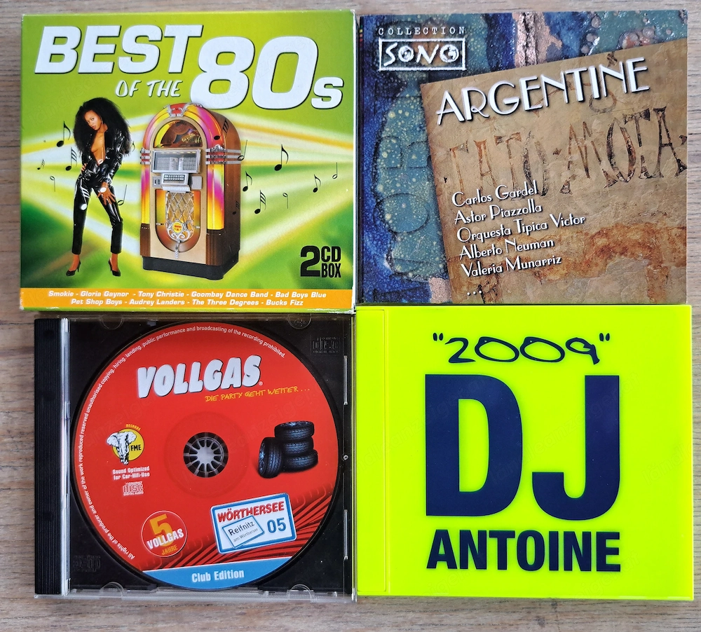 Verschiedene Musik-CDs und Filme