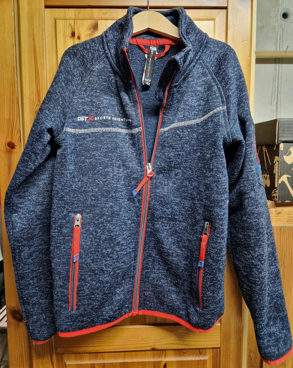 Fleecejacke GTS Gr. 152 dunkelblau