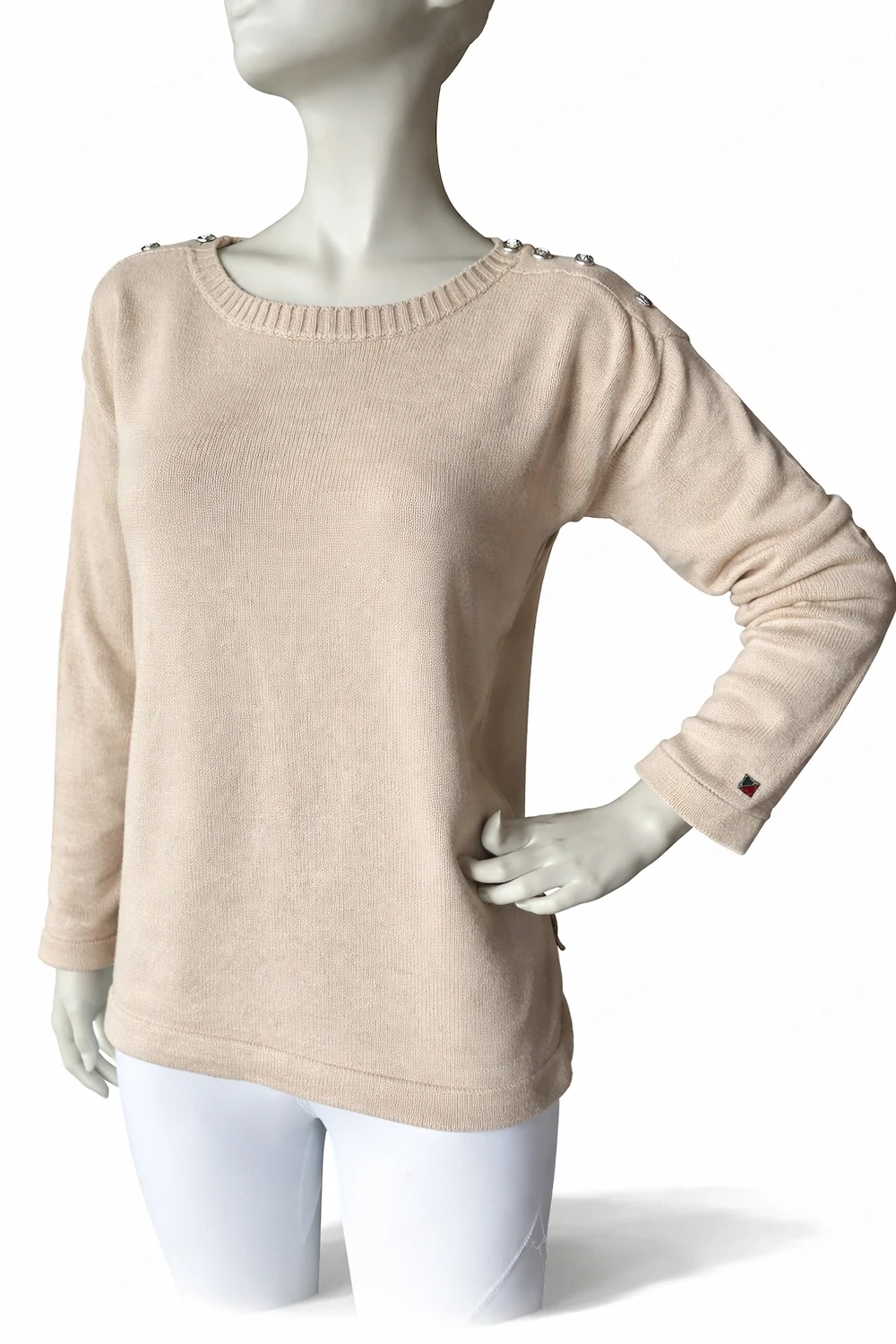 Eleganter Damenpullover Gr. 40 beige - Redgreen - wie neu