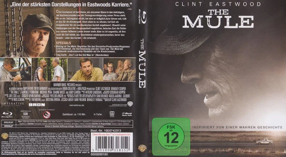 The Mule - Clint Eastwood, Blu-Ray 