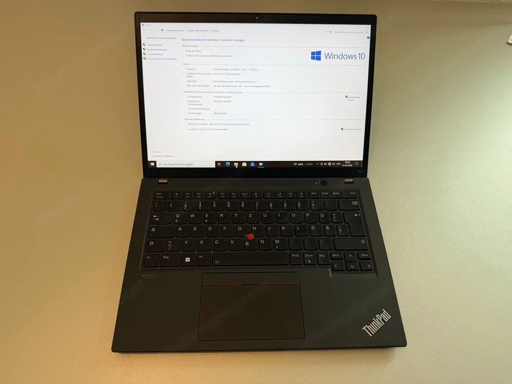 Lenovo 14" Laptop T14 Gen 3