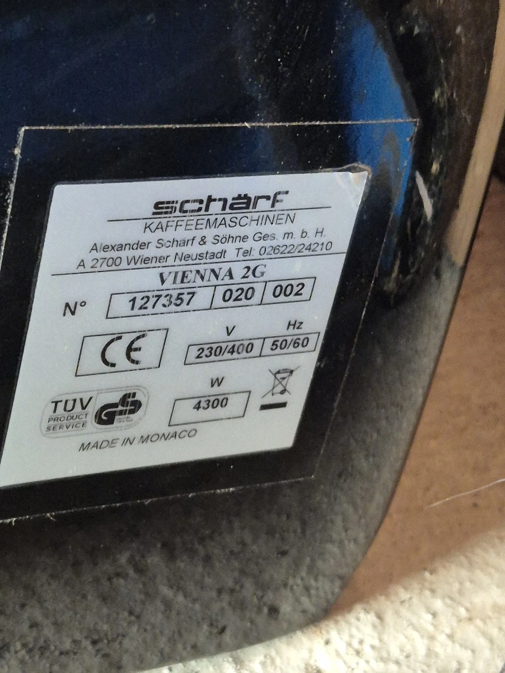 Kaffeemaschine Schärf