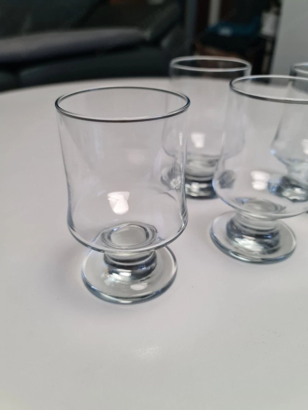 5er Set Trinkgläser   Wassergläser mit Fuß