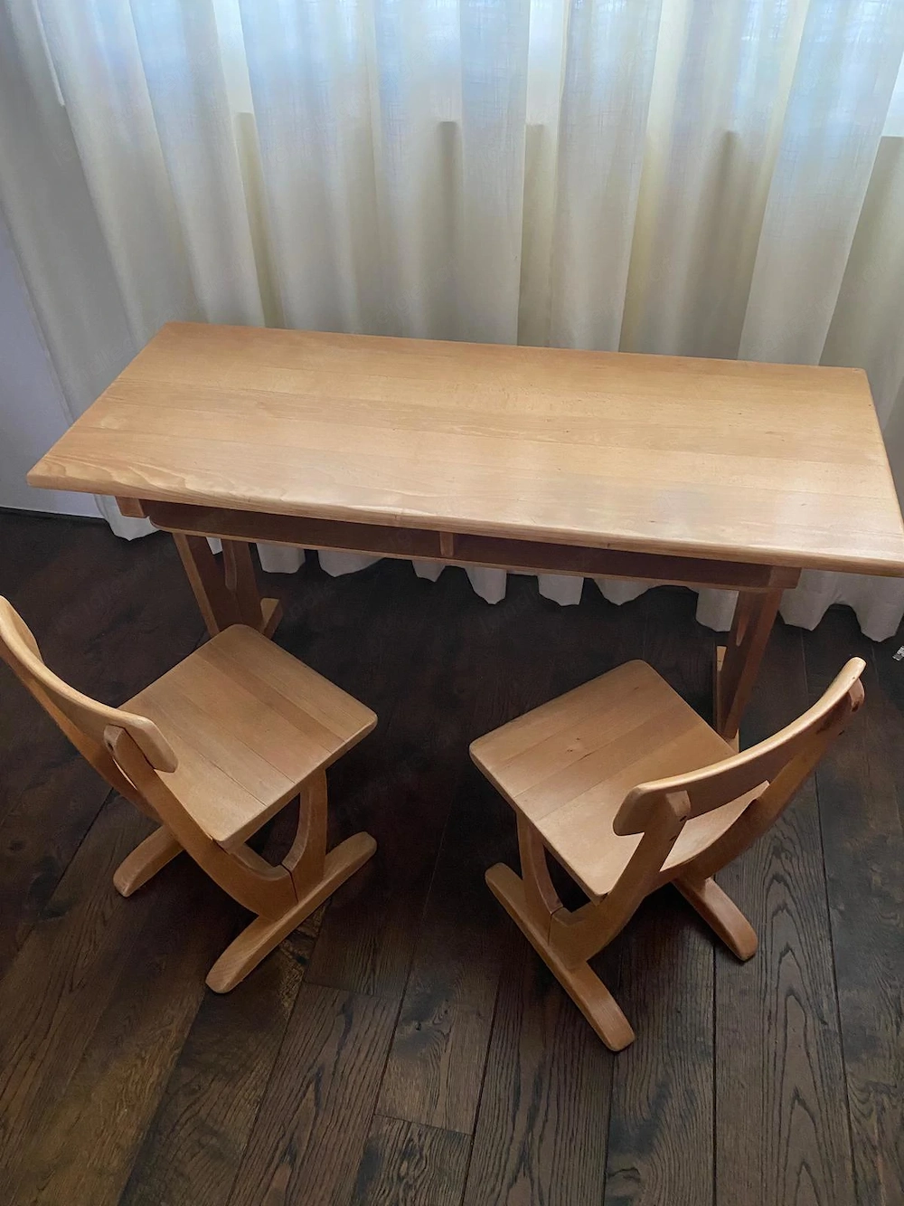 Alte Vollholz Schulbank