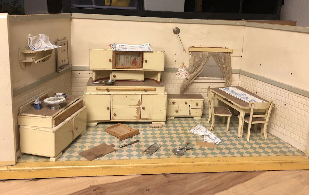 Puppenküche, Miniaturküche antik