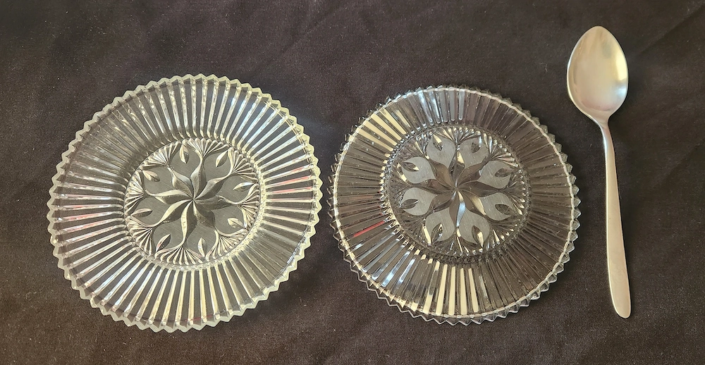 Glasteller, Kuchenteller, 9stk