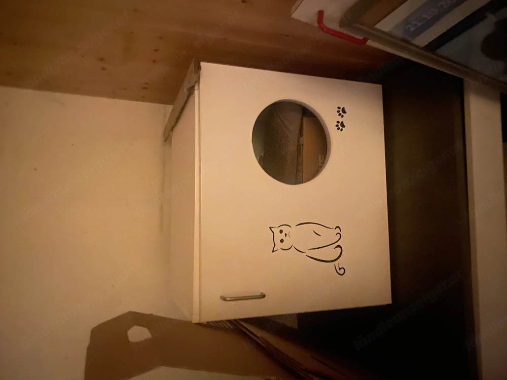 Katzenschrank für Katzenklo mit Streuschaufel