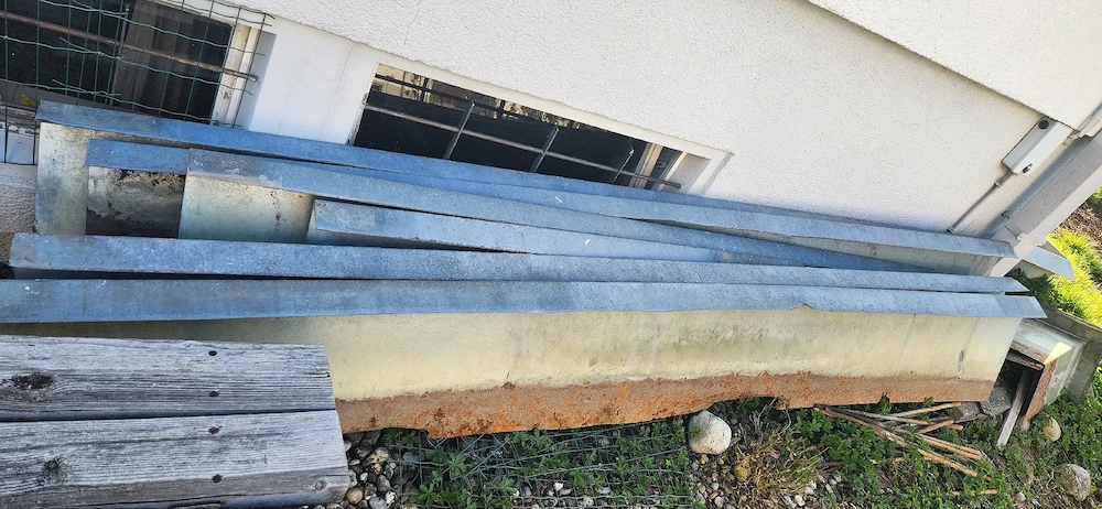 Schneckenbleche für Gemüsegarten