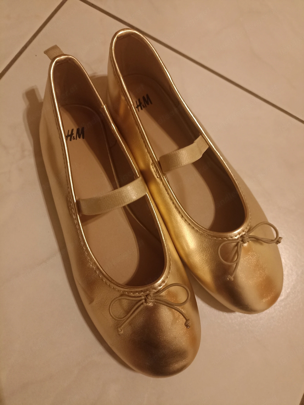 Mädchen Ballerinas goldfarben Gr. 32