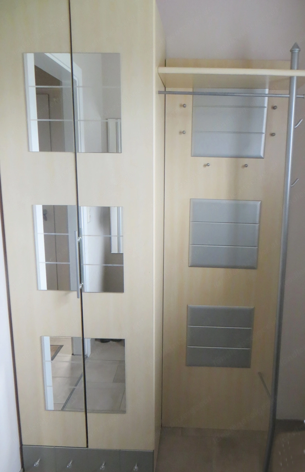 Garderobe, Vorzimmer, Schuhschrank, Kleiderstange, Offenes Regal