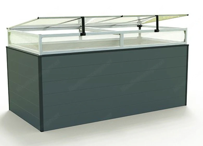 Neues GFP Hochbeet Christina + Frühbeetaufsatz ( L B H 195 x 99 x77 cm) Farbe Anthrazit