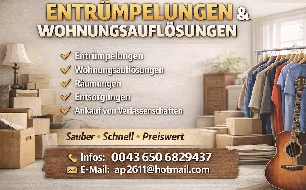 Wohnungsauflösungen - Hausräumung 