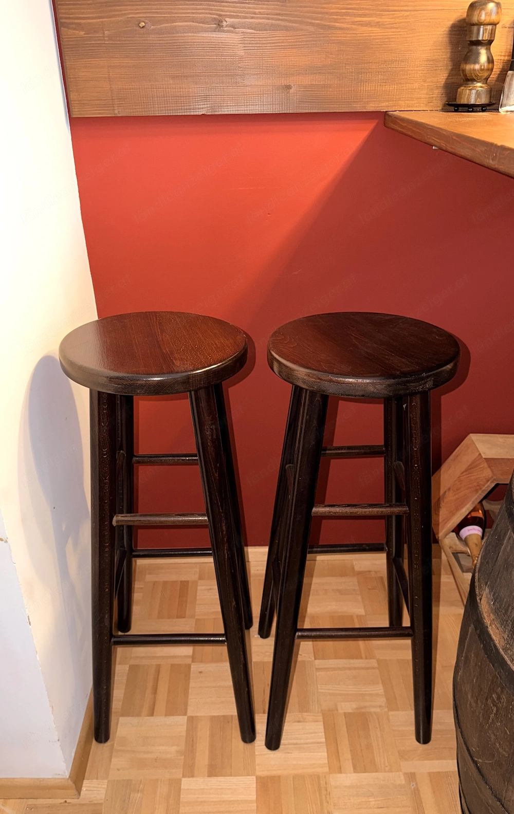 Barhocker aus Holz 2x