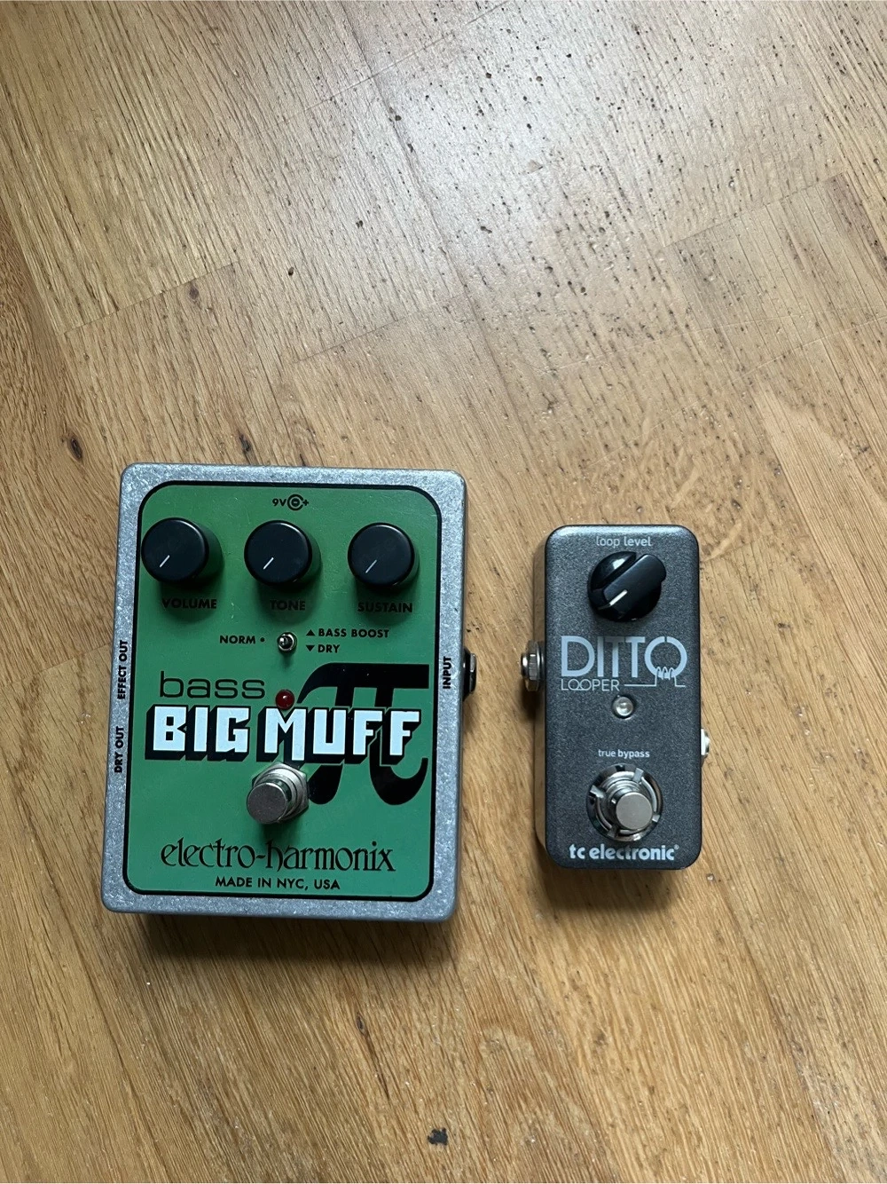 Electro Harmonix Bass Big Muff   Tc Electronic DITTO LOOPER