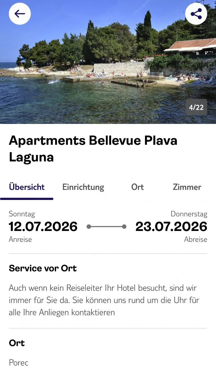 Reise nach Kroatien Porec