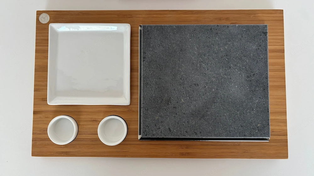  SteakStones  "Heißer Stein" Set   4x Lava Stein Kochset