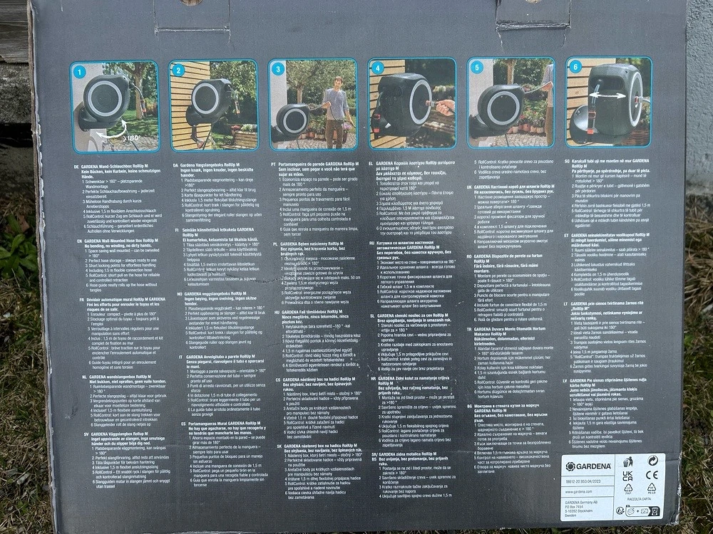 Gardena Wand-Schlauchbox RollUp M 20m