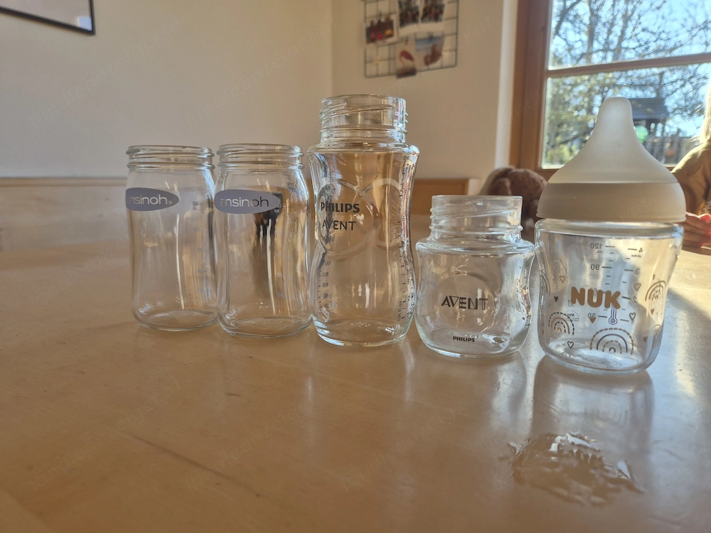 Babyflaschen Set aus Glas