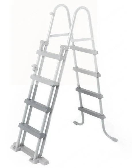 Pool Leiter 150 cm hoch mit Sicherheitseinrichtung - NEU