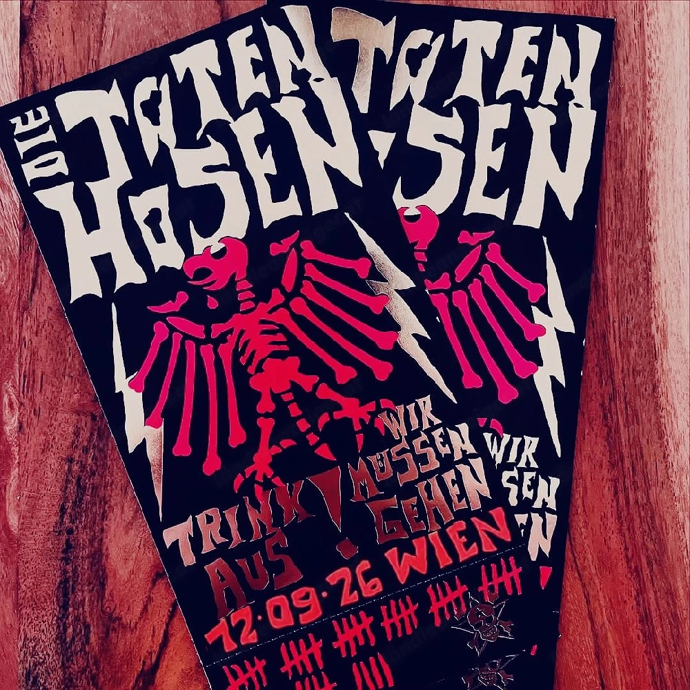 Verkaufe 2x Tickets für Die Toten Hosen Konzert in Wien am 12.09.26 