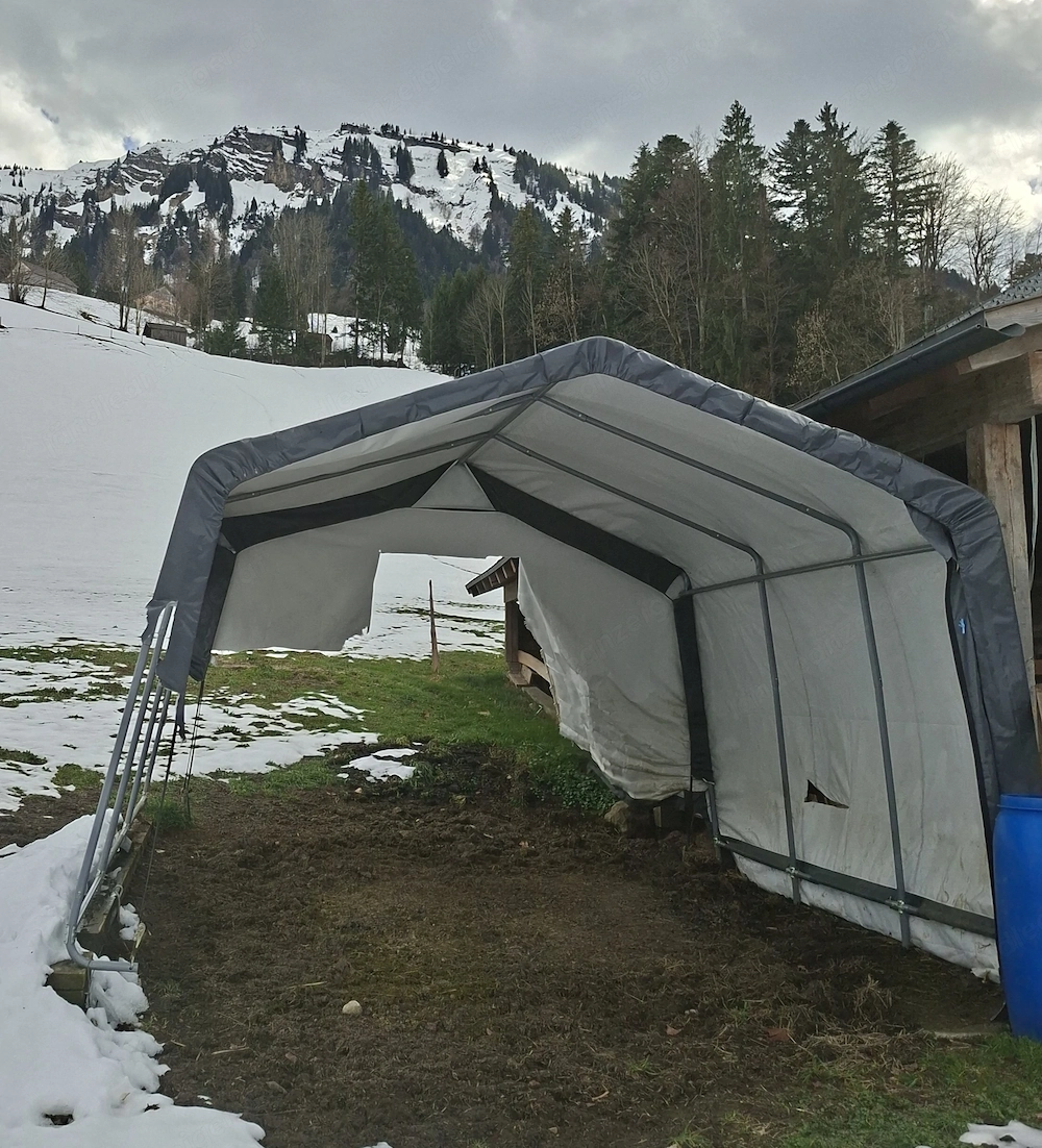 Stabiler Unterstand (4,30 3,30m)gegen Selbstabbau