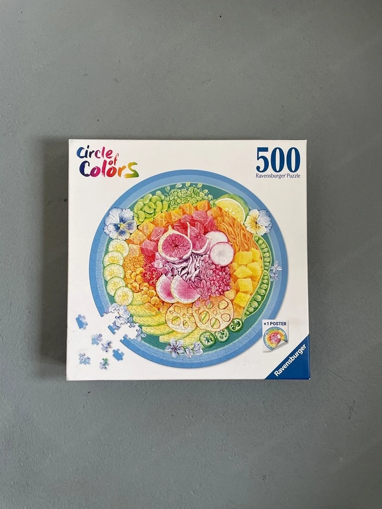 rundes Ravensburger Puzzle 500 Teile