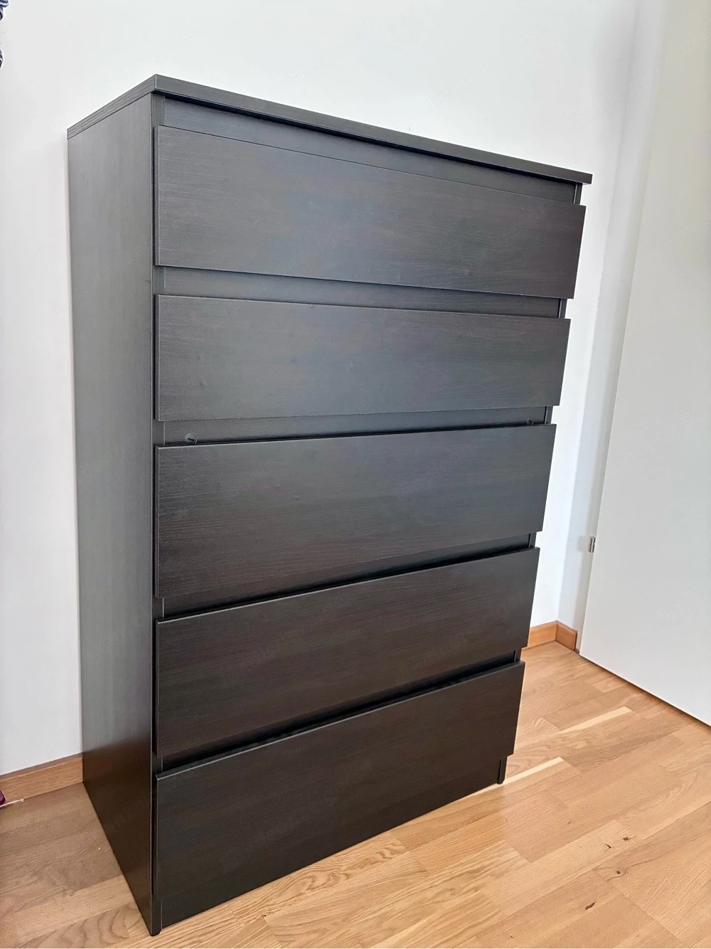 IKEA KULLEN Kommode - 5 Schubladen, schwarzbraun