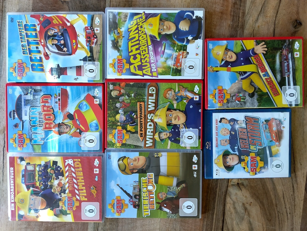 Feuerwehrmann SAM DVD's