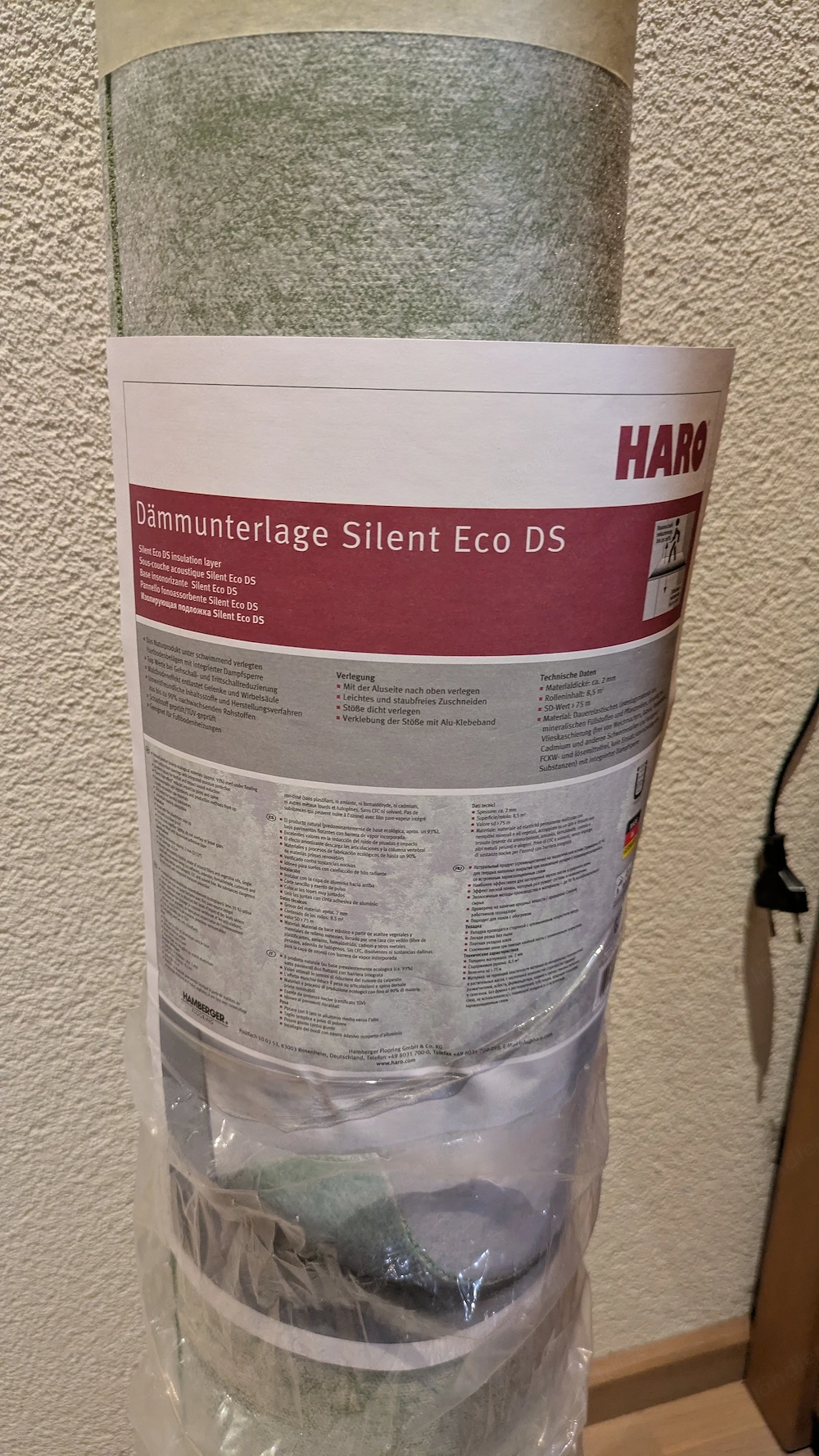 Dämmunterlage   Trittschallschutz für Parkettboden