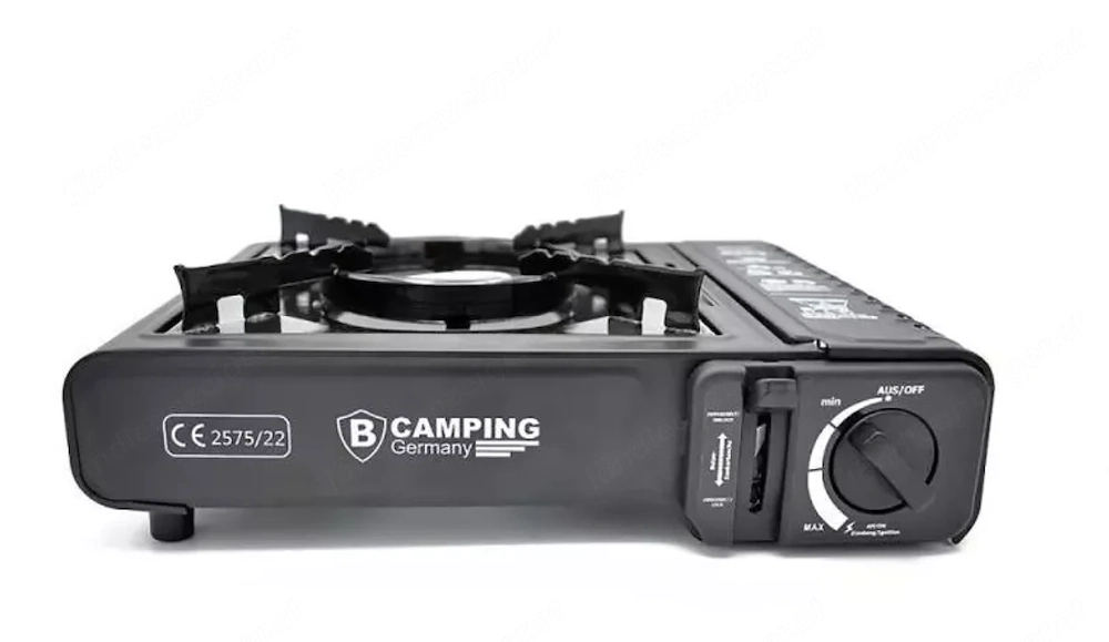 B Camping portabler Gas Grill mit Zubehör 