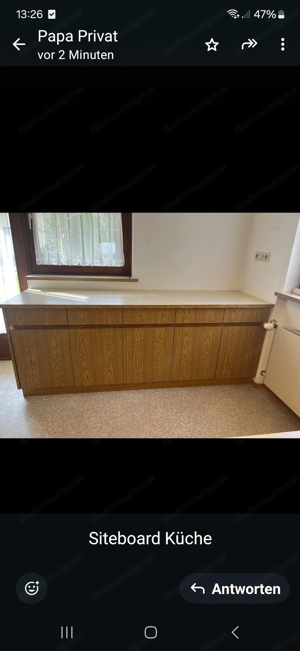 Küche vom Tischler zu verschenken