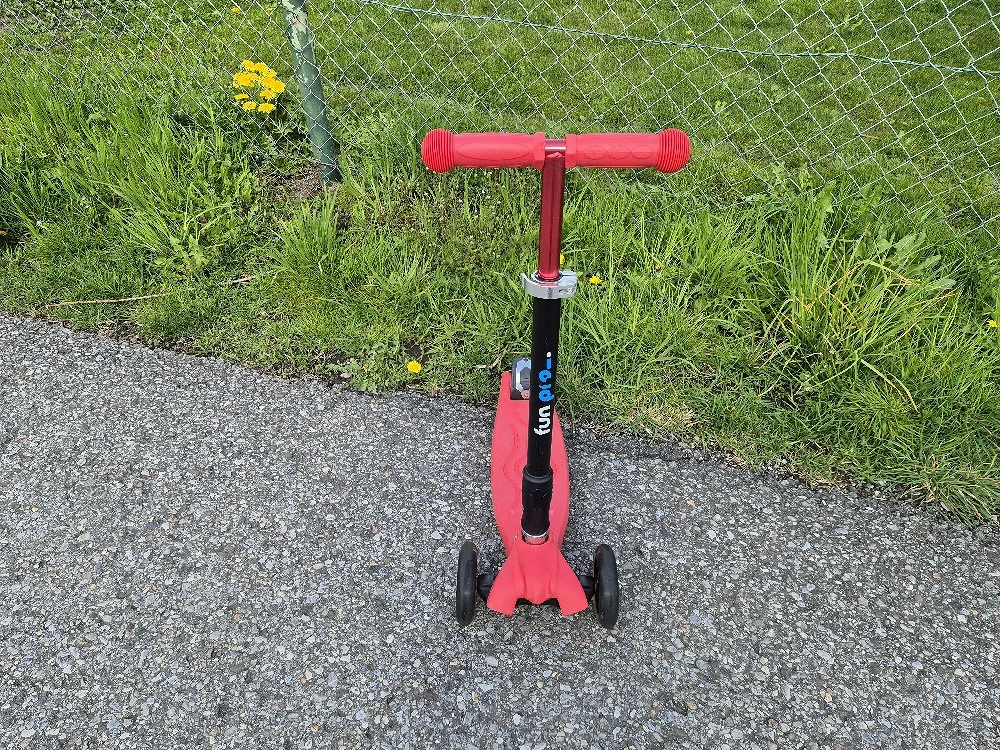 Kinderroller Fun Pro TWO | rot | bis 80kg