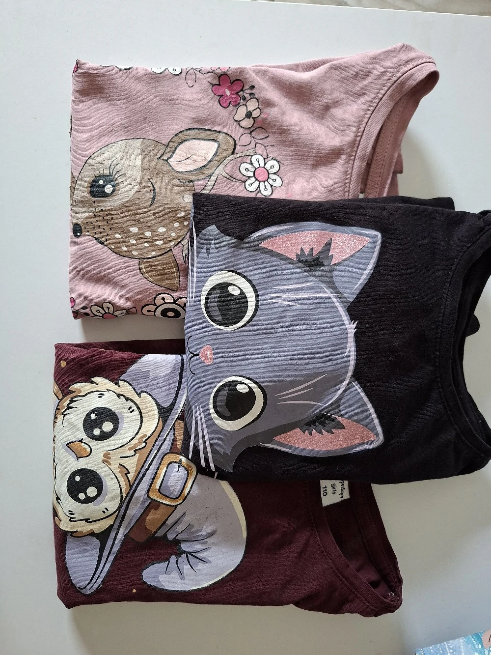 3x Langarm Shirt Gr. 110